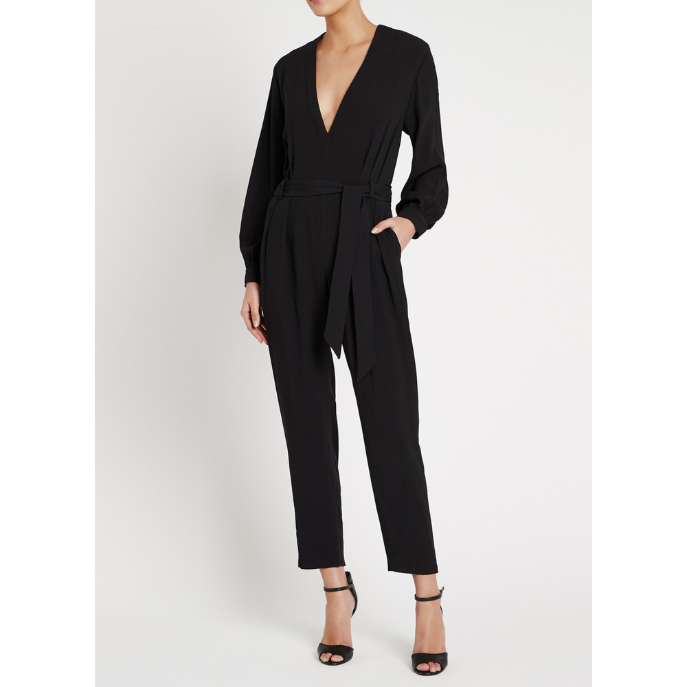 IRO Jumpsuit Black Julliaca One Piece Womens Size 38